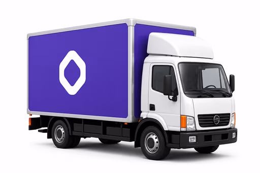 Camion FBG transportant la commande vers l'entrepôt
