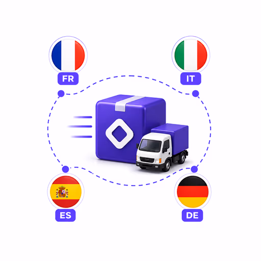 Camion FBG-PREP livrant en France, Italie, Espagne et Allemagne